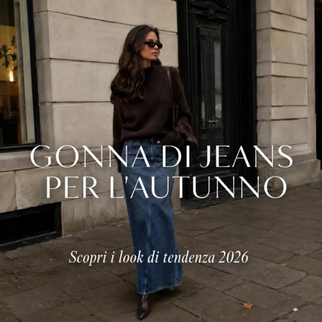 Gonna di jeans per l’autunno 2026 – come indossarla? Look di tendenza con modelli midi e maxi Gonna di jeans per l’autunno 2026 – come indossarla? Look di tendenza con modelli midi e maxi